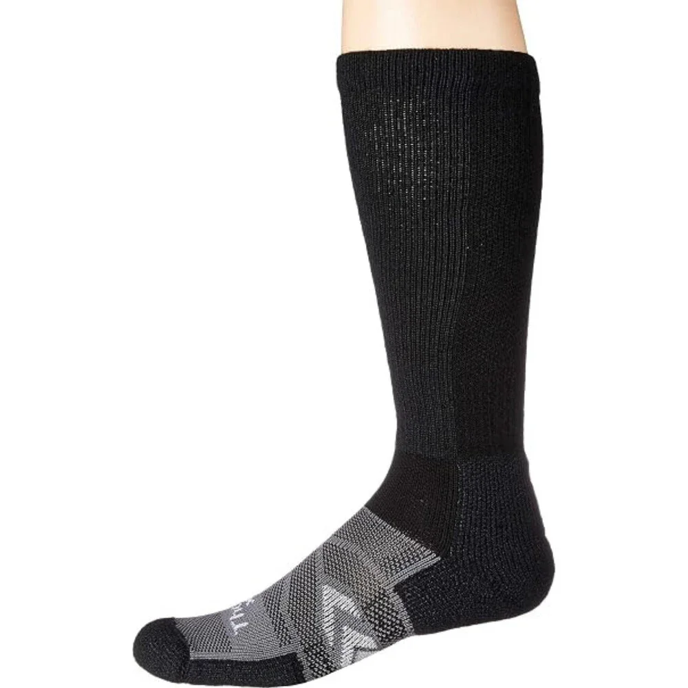Thorlos 12 Hour Shift Work Socks Unisex M Black Gray Max Cushion OTC GBO2705